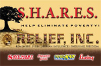 Relief, Inc. S.H.A.R.E.S. Card
